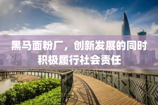 黑馬面粉廠，創(chuàng)新發(fā)展的同時積極履行社會責(zé)任