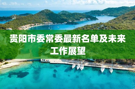 貴陽(yáng)市委常委最新名單及未來(lái)工作展望
