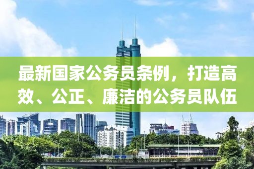最新國(guó)家公務(wù)員條例，打造高效、公正、廉潔的公務(wù)員隊(duì)伍