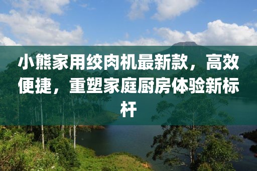 小熊家用絞肉機(jī)最新款，高效便捷，重塑家庭廚房體驗(yàn)新標(biāo)桿