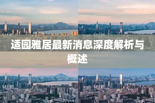 適園雅居最新消息深度解析與概述