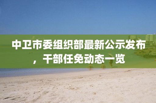 中衛(wèi)市委組織部最新公示發(fā)布，干部任免動態(tài)一覽