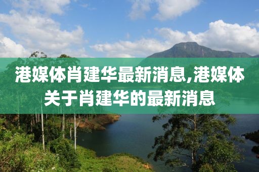 港媒體肖建華最新消息,港媒體關(guān)于肖建華的最新消息