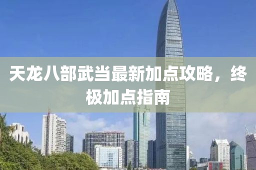 天龍八部武當最新加點攻略，終極加點指南