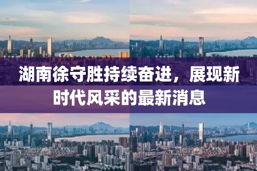 湖南徐守勝持續(xù)奮進(jìn)，展現(xiàn)新時(shí)代風(fēng)采的最新消息