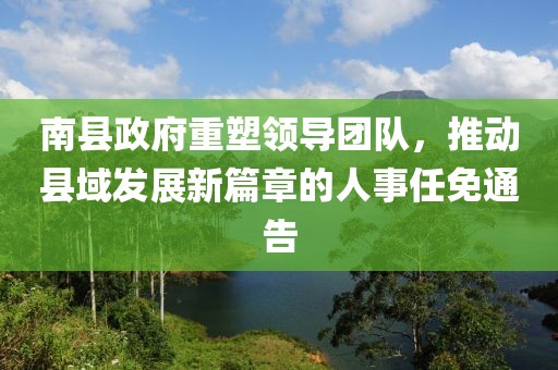南縣政府重塑領(lǐng)導(dǎo)團(tuán)隊(duì)，推動(dòng)縣域發(fā)展新篇章的人事任免通告