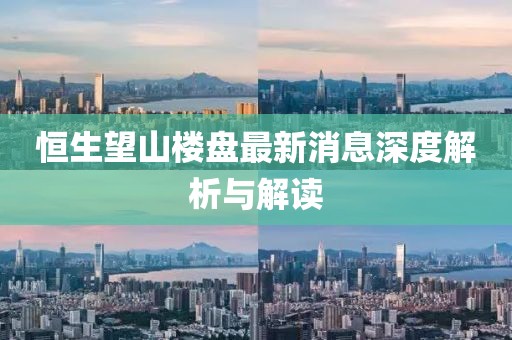 恒生望山樓盤最新消息深度解析與解讀