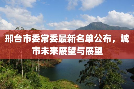 邢臺(tái)市委常委最新名單公布，城市未來展望與展望