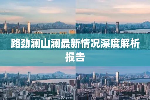 路勁瀾山瀾最新情況深度解析報告