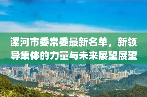 漯河市委常委最新名單，新領(lǐng)導(dǎo)集體的力量與未來展望展望