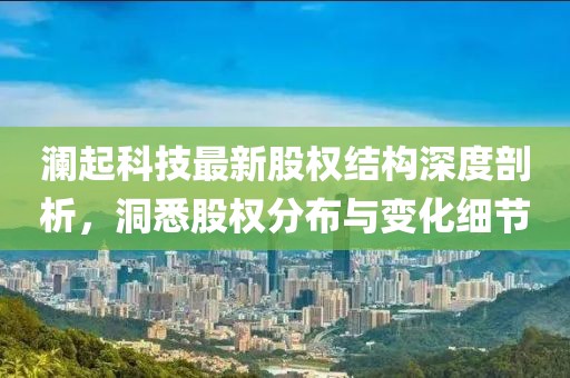瀾起科技最新股權(quán)結(jié)構(gòu)深度剖析，洞悉股權(quán)分布與變化細節(jié)