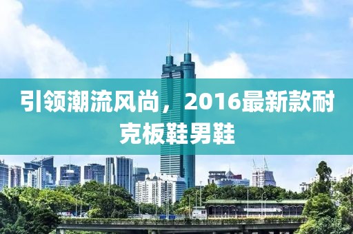 引領(lǐng)潮流風(fēng)尚，2016最新款耐克板鞋男鞋