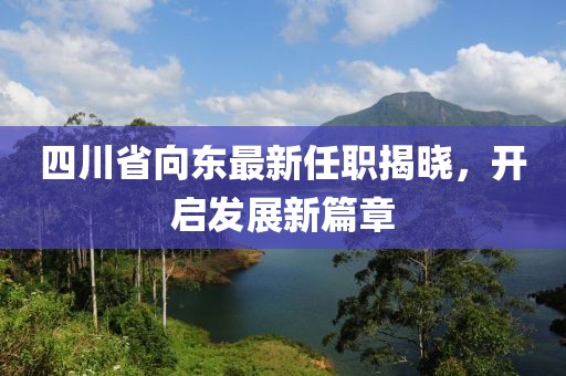 四川省向東最新任職揭曉，開啟發(fā)展新篇章