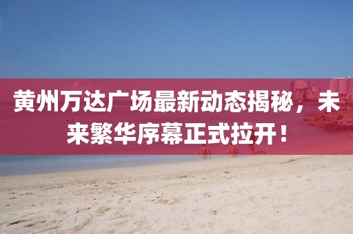 黃州萬達(dá)廣場最新動態(tài)揭秘，未來繁華序幕正式拉開！