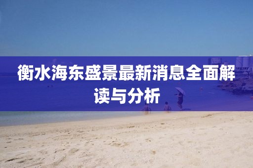 衡水海東盛景最新消息全面解讀與分析