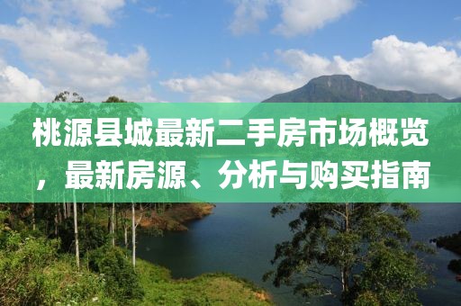 桃源縣城最新二手房市場(chǎng)概覽，最新房源、分析與購(gòu)買(mǎi)指南