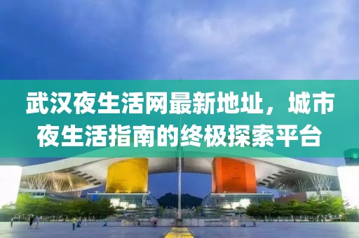 武漢夜生活網最新地址，城市夜生活指南的終極探索平臺