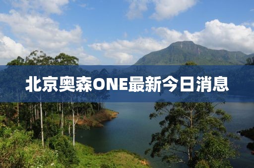 北京奧森ONE最新今日消息
