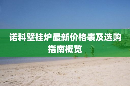 諾科壁掛爐最新價格表及選購指南概覽