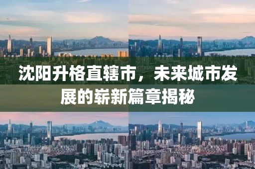沈陽(yáng)升格直轄市，未來城市發(fā)展的嶄新篇章揭秘