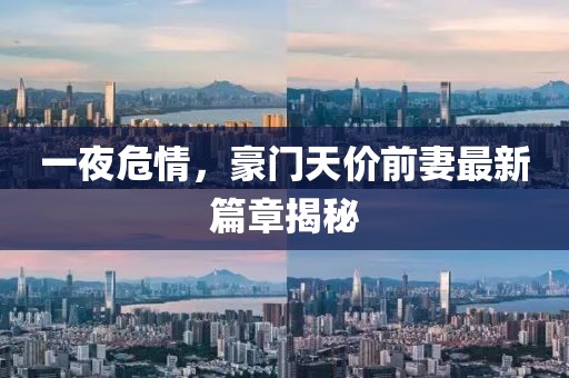 一夜危情，豪門天價前妻最新篇章揭秘