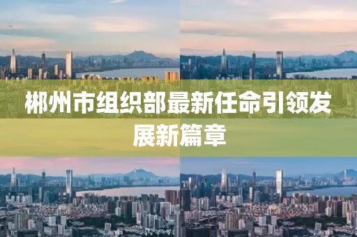 郴州市組織部最新任命引領(lǐng)發(fā)展新篇章