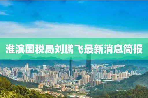 淮濱國稅局劉鵬飛最新消息簡報(bào)