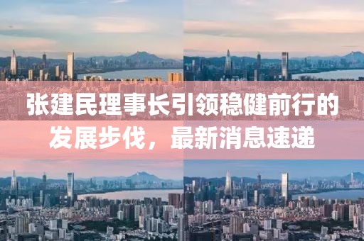 張建民理事長引領(lǐng)穩(wěn)健前行的發(fā)展步伐，最新消息速遞