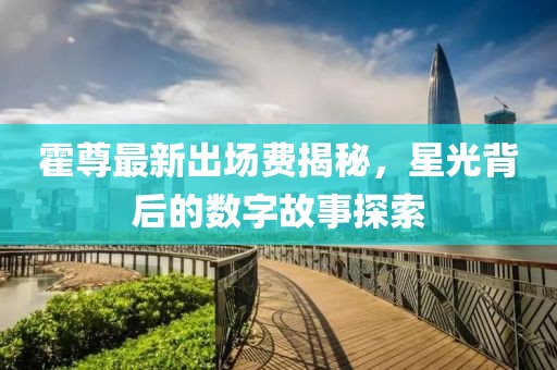 霍尊最新出場費揭秘，星光背后的數(shù)字故事探索