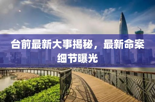 臺前最新大事揭秘，最新命案細(xì)節(jié)曝光