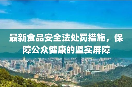 最新食品安全法處罰措施，保障公眾健康的堅(jiān)實(shí)屏障