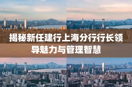 揭秘新任建行上海分行行長(zhǎng)領(lǐng)導(dǎo)魅力與管理智慧