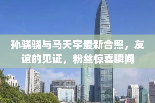 孫驍驍與馬天宇最新合照，友誼的見證，粉絲驚喜瞬間