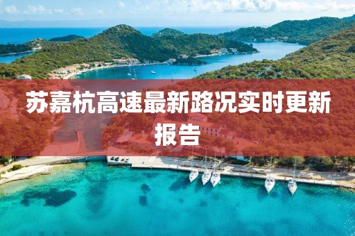 蘇嘉杭高速最新路況實時更新報告