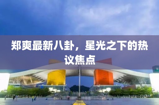鄭爽最新八卦，星光之下的熱議焦點(diǎn)