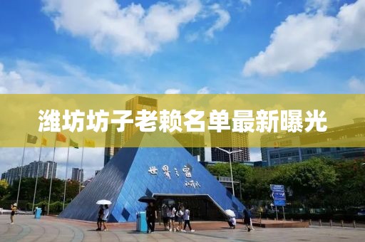 濰坊坊子老賴名單最新曝光