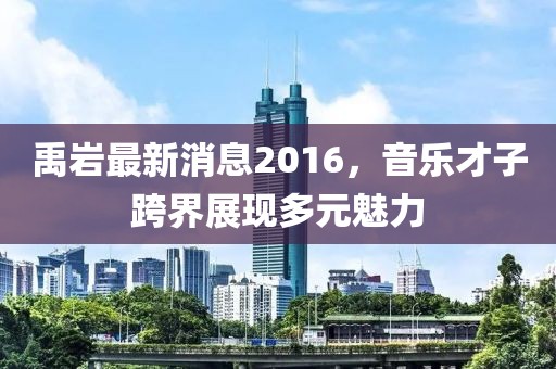禹巖最新消息2016，音樂才子跨界展現(xiàn)多元魅力