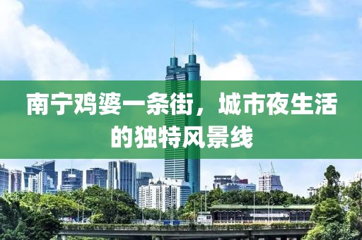 南寧雞婆一條街，城市夜生活的獨特風(fēng)景線