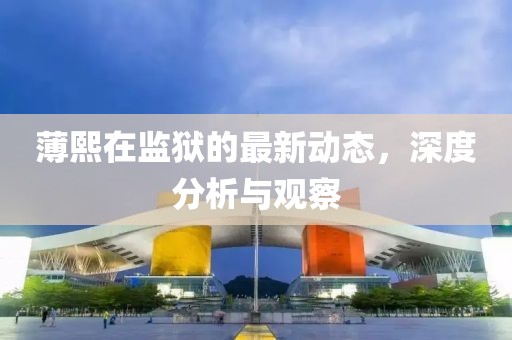 薄熙在監(jiān)獄的最新動(dòng)態(tài)，深度分析與觀察