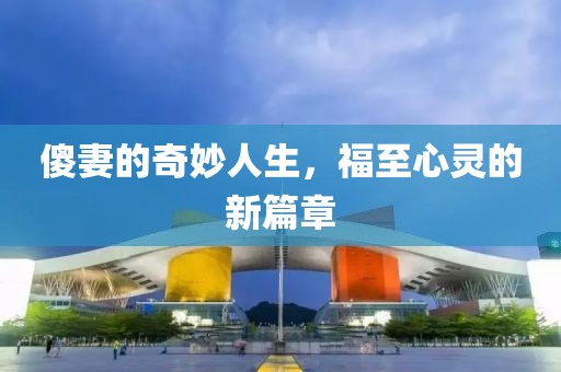傻妻的奇妙人生，福至心靈的新篇章