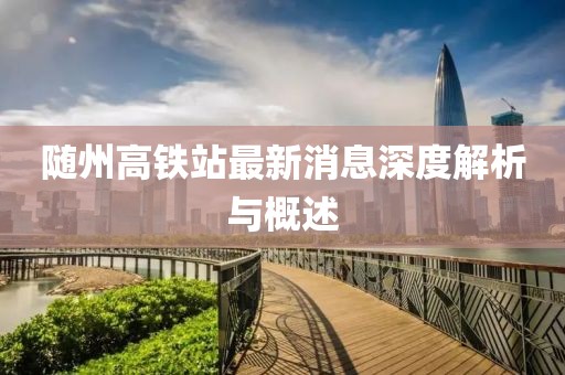 隨州高鐵站最新消息深度解析與概述
