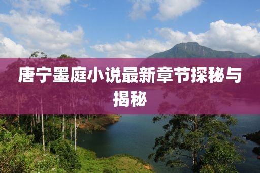 唐寧墨庭小說(shuō)最新章節(jié)探秘與揭秘